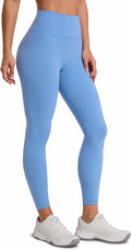 CRZ YOGA SculptAir No Front Seam Yoga Leggings 25" - High Waisted Womens Pants Workout Pilates Athletic V Back Buttery Soft