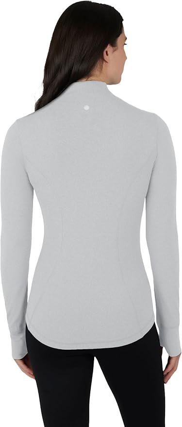 Yogalicious Womens Ultra Soft Lightweight Full Zip Yoga Jacket with Pockets