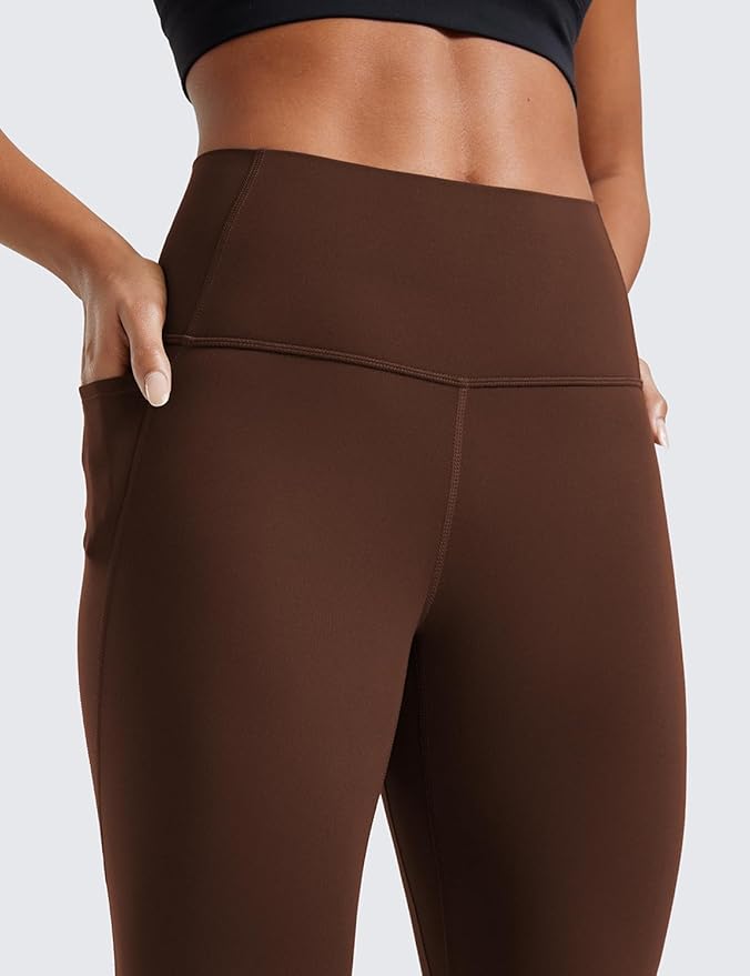 CRZ YOGA Butterluxe Workout Leggings Pockets 25'' - High Waisted Gym Womens Yoga Pants Buttery Soft