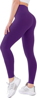 High Waisted Leggings with Pockets for Women Buttery Soft Full Length Capri Workout Yoga Pants