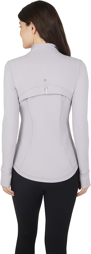 90 Degree By Reflex Full Zip Running Track Jacket Lightweight Athletic Slim Fit Jacket with Thumbholes