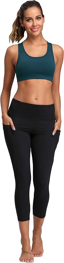 Oalka Women's Racerback Sports Fitness Support Workout Running Bras