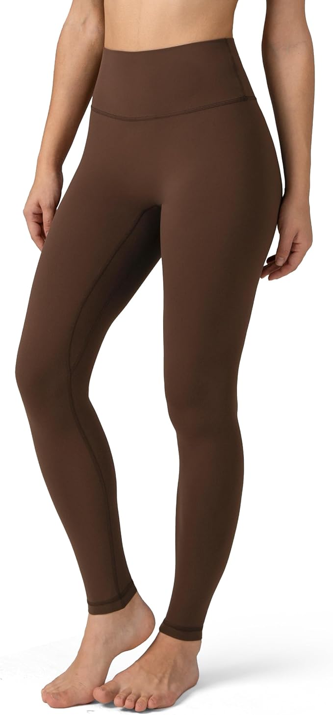 Colorfulkoala Dreamlux No Front Seam Leggings for Women 25"/28" Inseam, High Waisted Buttery Soft Yoga Pants