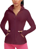 VUTRU Women's Workout Yoga Jacket Full Zip Running Athletic Track Jacket