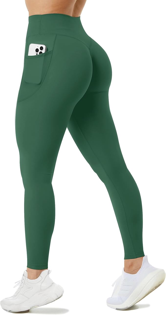 Unthewe Naked-Feel No Front Seam Leggings for Women - High Waisted Buttery Soft Workout Yoga Pants 25"