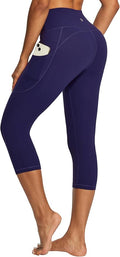 IUGA High Waisted Yoga Pants for Women with Pockets Capri Leggings for Women Workout Leggings for Women Yoga Capris
