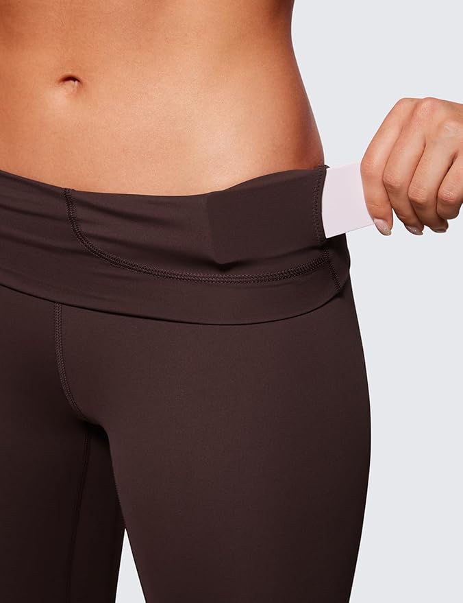 CRZ YOGA Naked Feeling Workout Leggings 25'' - High Waist Yoga Training Tight Womens Pants