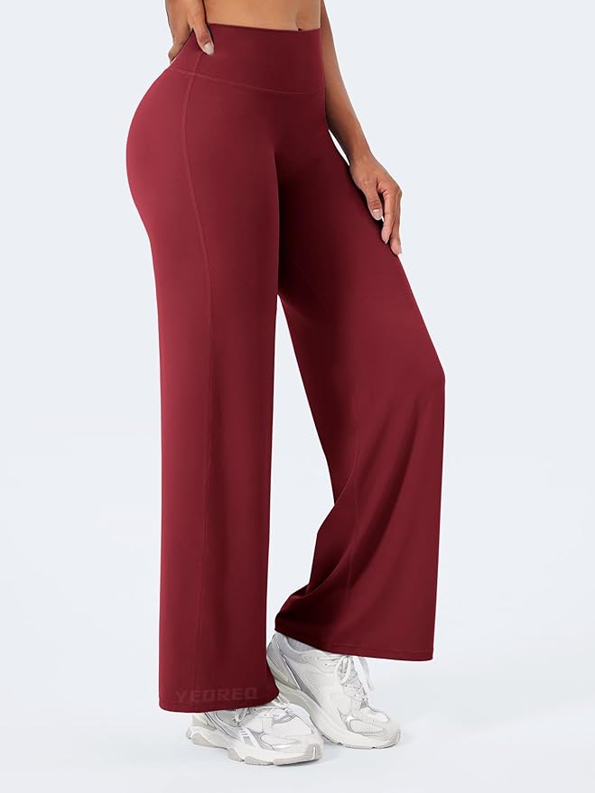 YEOREO Workout Leggings Womens No Front Seam Straight Leggings 29"/ 31.5"/ 33"/ 35" High Waist Buttery Eddiy Gym Yoga Pants