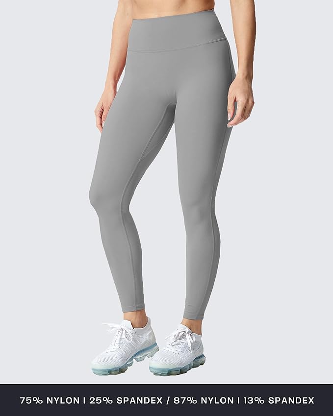 Aoxjox High Waisted Workout Leggings for Women Trinity Yoga Pants 26.5"
