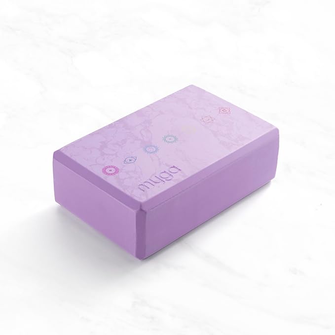 MYGA Yoga Block,Lightweight EVA Foam Yoga Brick,High Density Non-Slip Block for Yoga Poses, Pilates, Balance and Flexibility