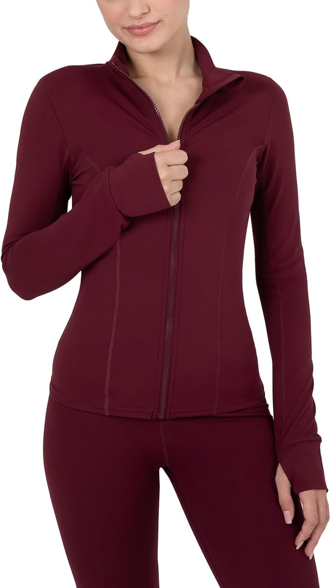YITTY Active Women's Ultraluxe Full Zip Jacket, Athleisure, 4-Way-Stretch, Thumbholes