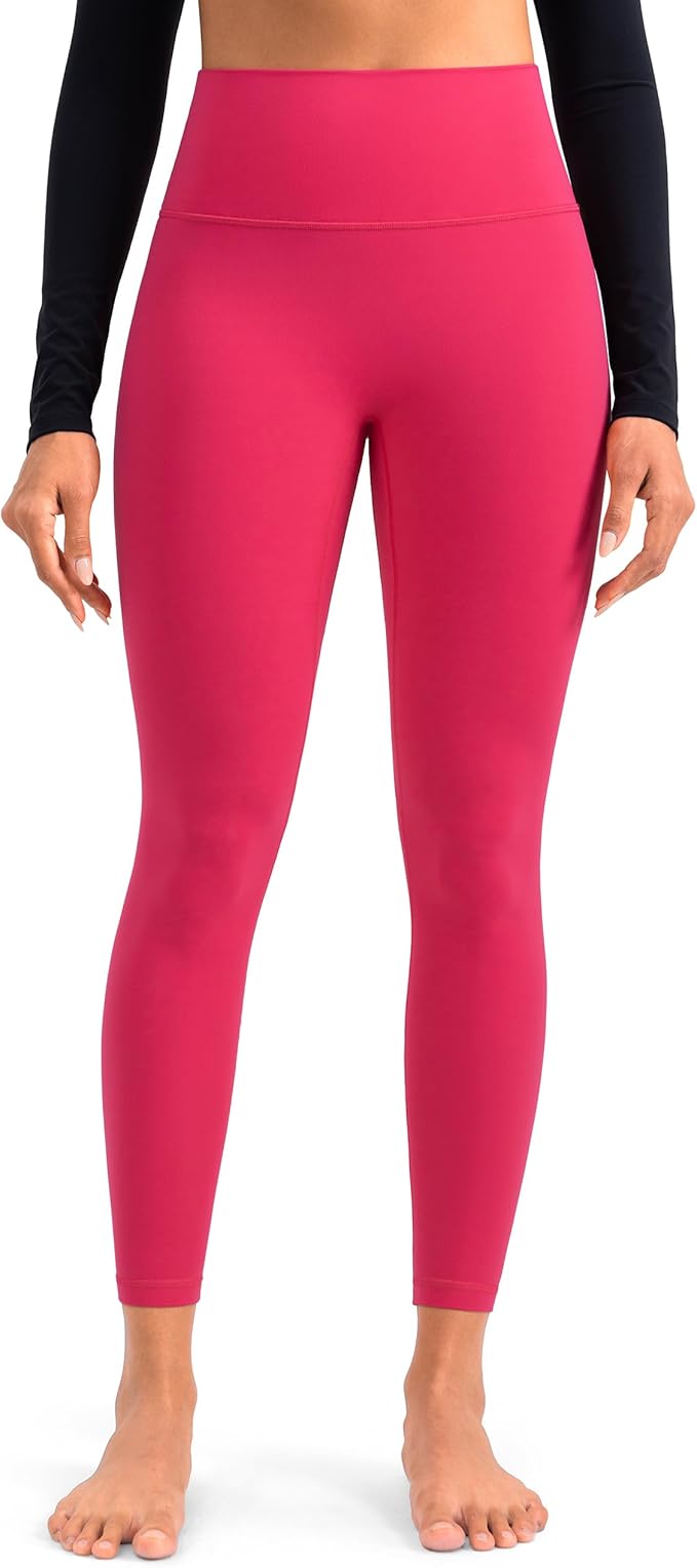 Colorfulkoala Dreamlux No Front Seam Leggings for Women 25"/28" Inseam, High Waisted Buttery Soft Yoga Pants