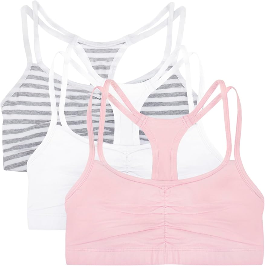 Fruit of the Loom Women's Spaghetti Strap Cotton Sports Bra - All-Day Comfort & Easy Movement