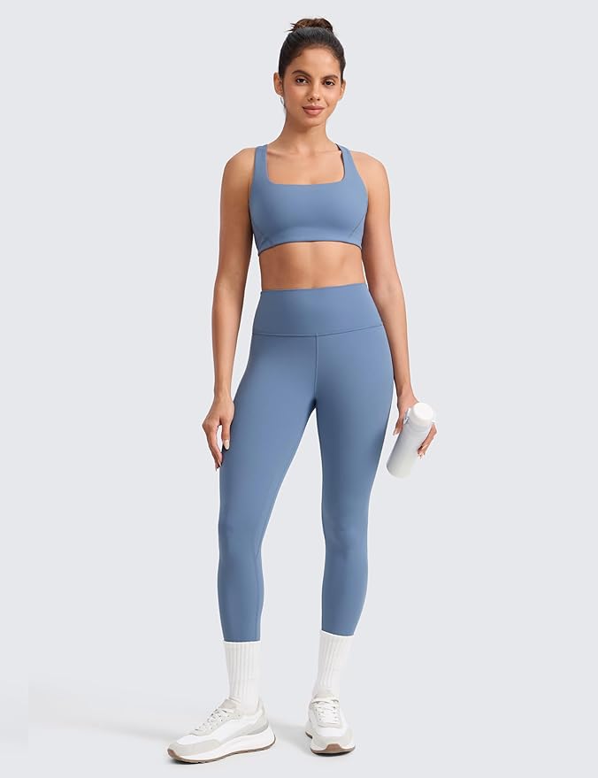 CRZ YOGA Butterlift Workout Leggings 25" - High Waisted Pilates Gym Athletic Womens Yoga Pants Buttery Soft