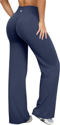 OQQ Yoga Pants Women High Waist Stretch Casual Soft Straight Leg Bottoms