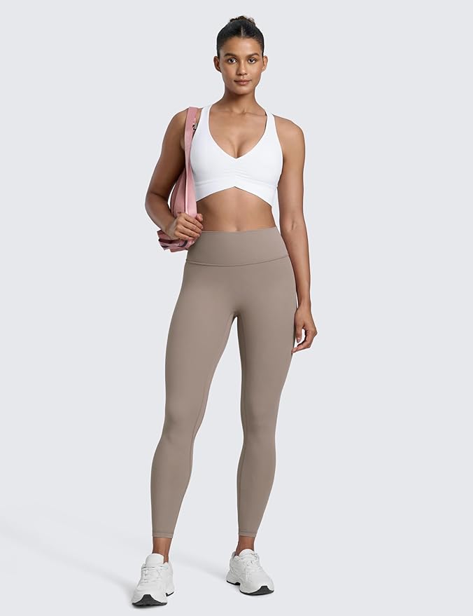 CRZ YOGA Secretsculpt Butterlift Workout Leggings 25" - No Front Seam High Waisted Womens Yoga Pants Booty Scrunch Butt