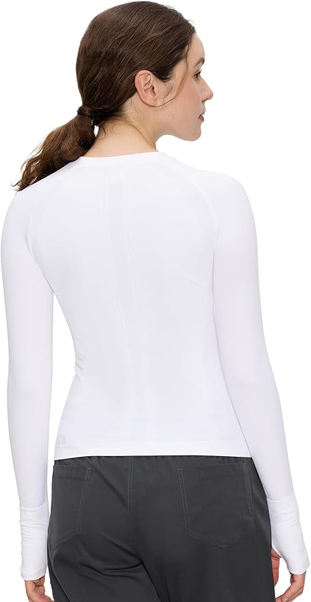 Long Sleeve Workout Tops for Women, Compression Shirt, Sports Running Shirt Breathable Athletic Top Slim Fit