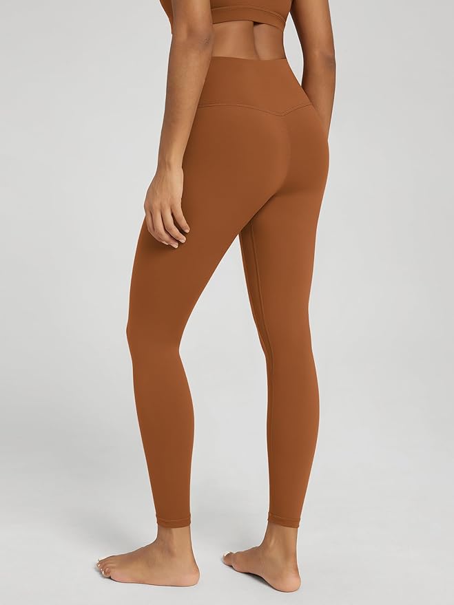 ODODOS Women's Cross Waist Yoga Leggings with Inner Pocket, 23"/25"/28" Gathered Crossover Workout Yoga Pants
