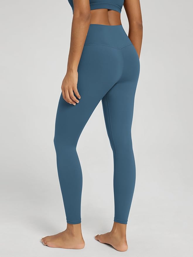 ODODOS Women's Cross Waist Yoga Leggings with Inner Pocket, 23"/25"/28" Gathered Crossover Workout Yoga Pants
