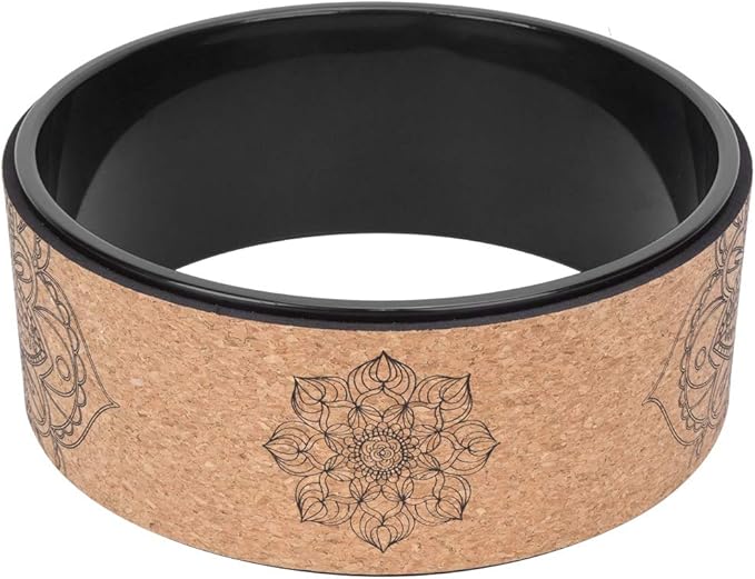 High Density PU Rubber Yoga Wheel for Stretching and Flexibility to Help Back Aches and Tension, Tear, Flexible Roller Designed, Extend Premium Back Roller
