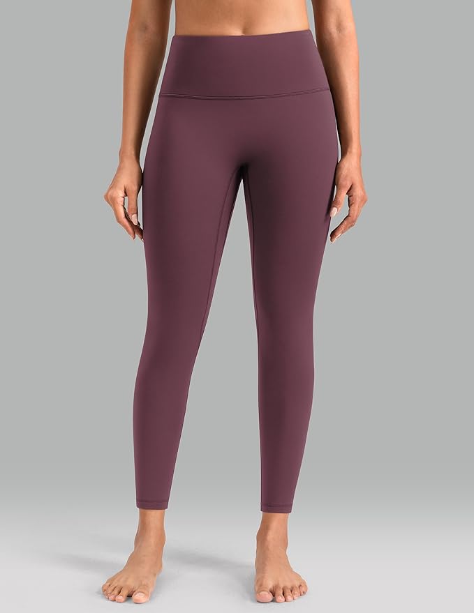 Colorfulkoala Dreamlux No Front Seam Leggings for Women 25"/28" Inseam, High Waisted Buttery Soft Yoga Pants