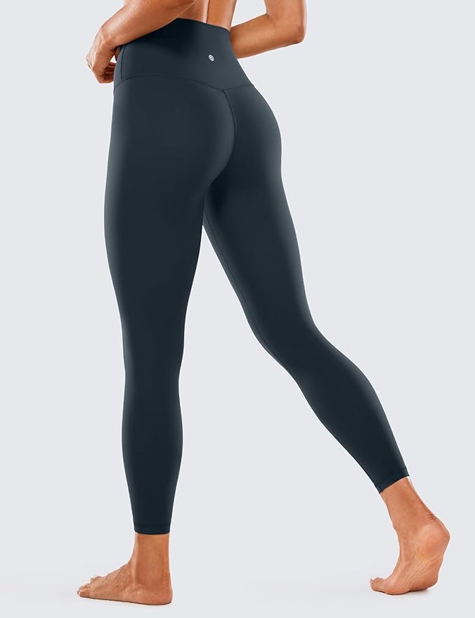 CRZ YOGA Brushed Naked Feeling Workout Leggings 25" - High Waisted Gym Compression Tummy Control Womens Yoga Pants