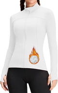 QUEENIEKE Womens Running Jackets Athletic Workout Scrub Jacket Track Full Zip Up Gym for Women Yoga Top