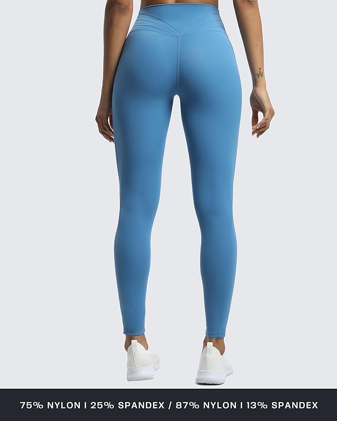 Aoxjox High Waisted Workout Leggings for Women Trinity Yoga Pants 26.5"