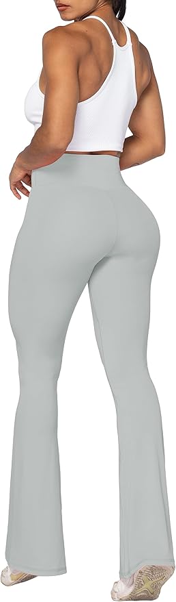 Sunzel Flare Leggings, Crossover Yoga Pants with Tummy Control, High-Waisted and Wide Leg