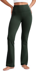 CRZ YOGA Butterluxe Flare Leggings 29"/30.5"/32"/33.5" - High Waist Bootcut Wide Leg Lounge Womens Yoga Pants with Pocket