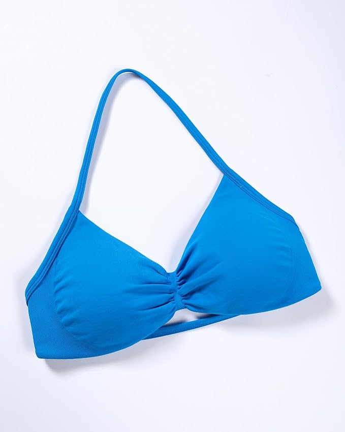 AUROLA Influence Strappy Bra Sports Bras for Women, Backless Padded Impact Strappy Bra Workout Gym Yoga with Removable Cups