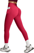 Heathyoga Scrunch Butt Lifting Leggings with Pockets for Women Tummy Control Compression Leggings No Front Seam Yoga Pants
