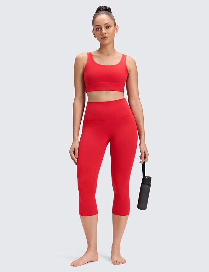 CRZ YOGA Butterluxe Yoga Capris Leggings 19'' - High Waisted Workout Buttery Soft Athletic Lounge Womens Crop Pants