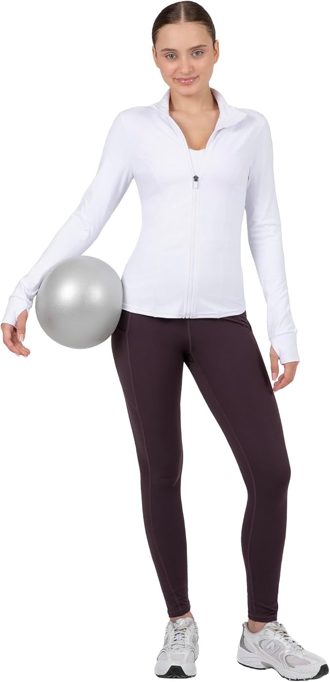 YITTY Active Women's Ultraluxe Full Zip Jacket, Athleisure, 4-Way-Stretch, Thumbholes