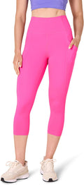 Amazon Essentials Women's High Waisted Active Sculpt Workout Athleisure Capri Leggings with Pockets