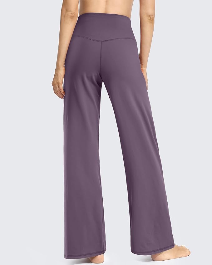 Promover Wide Leg Pants Woman Yoga Pants with Pockets Stretch Loose Casual Lounge Sweatpants Petite/Regular/Tall