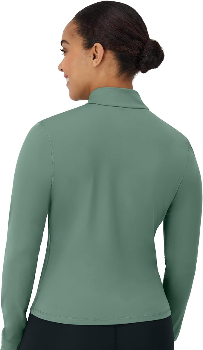Hanes Women's Jacket, Moves Full-Zip Workout Jacket, Moisture-Wicking Outwear, Soft & Stretchy Athletic Wear for Women