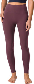 Colorfulkoala Dreamlux No Front Seam Leggings for Women 25"/28" Inseam, High Waisted Buttery Soft Yoga Pants