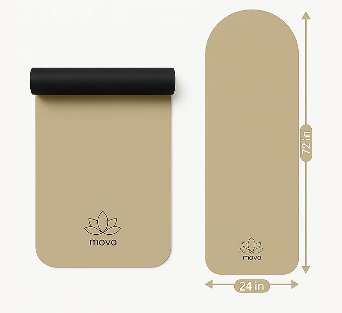 Yoga Mat – Extra Long Non-Slip PU & Natural Rubber, 4.5mm Thick, Eco-Friendly Yoga Mat for Hot Yoga, Pilates & Home Workout