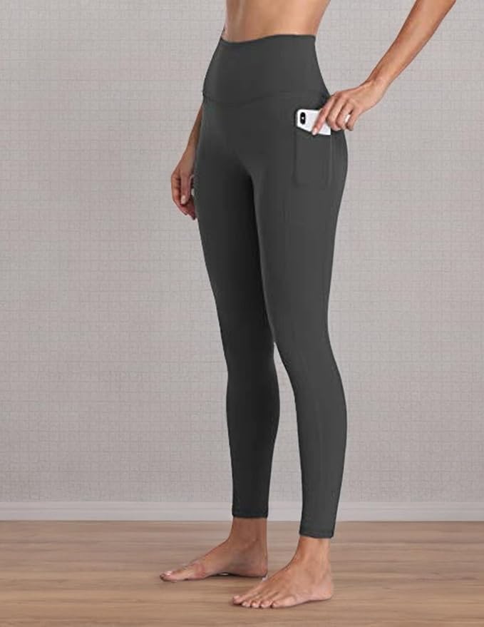 Colorfulkoala Women's High Waisted Yoga Pants 7/8 Length Leggings with Pockets