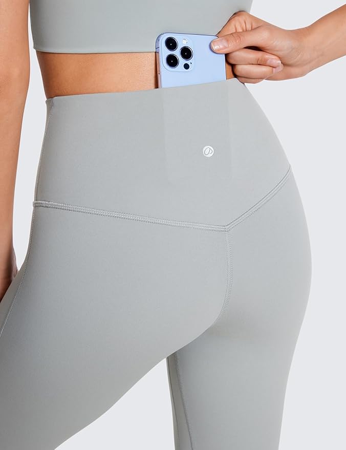 CRZ YOGA Butterluxe Mini Flared Leggings 30"/31.5"/33'' - High Waist Bootcut Casual Lounge Women Yoga Pants with Pocket