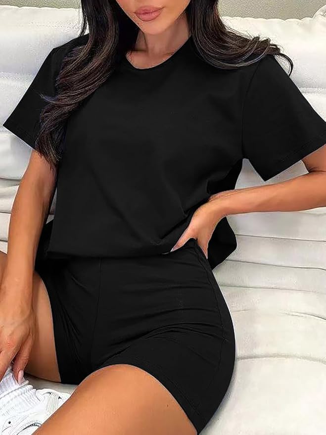 ZFLM casual sportswear 3-piece set high waist tight pants yoga pants short sleeved round neck yoga set