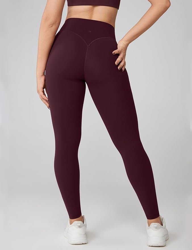 UNISSU Hugcurve No Front Seam High Waisted Workout Leggings for Women Buttery Soft Yoga Pants Gym Athletic Tights - 25''