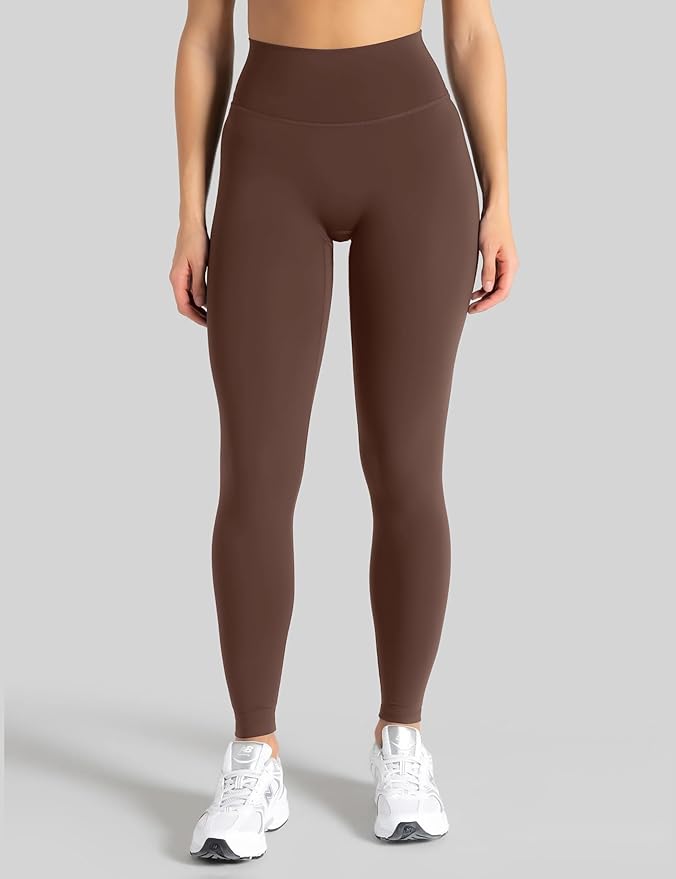 Unthewe Naked-Feel No Front Seam Leggings for Women - High Waisted Buttery Soft Workout Yoga Pants 25"