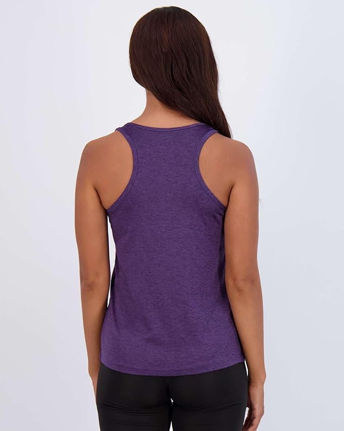 Real Essentials 5 Pack: Women's Racerback Tank Top Dry-Fit Athletic Performance Yoga Activewear (Available in Plus Size)
