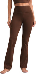 CRZ YOGA Butterluxe Flare Leggings 29"/30.5"/32"/33.5" - High Waist Bootcut Wide Leg Lounge Womens Yoga Pants with Pocket