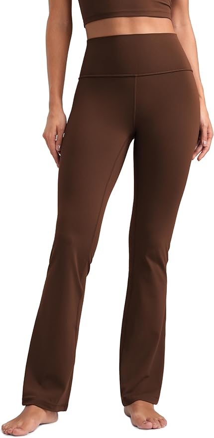 CRZ YOGA Butterluxe Flare Leggings 29"/30.5"/32"/33.5" - High Waist Bootcut Wide Leg Lounge Womens Yoga Pants with Pocket