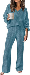 RUMIA Lounge Sets for Women 2026 Vacation Matching Track Suits Sweater Fall Outfits (S-2XL)