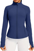 IUGA Women's Workout Jackets BBL Running Athletic Jackets Lightweight Full Zip Up Slim Fit for Women with Thumb Holes