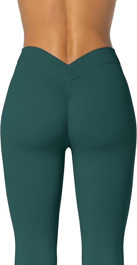 Sunzel Flare Leggings, Crossover Yoga Pants with Tummy Control, High-Waisted and Wide Leg